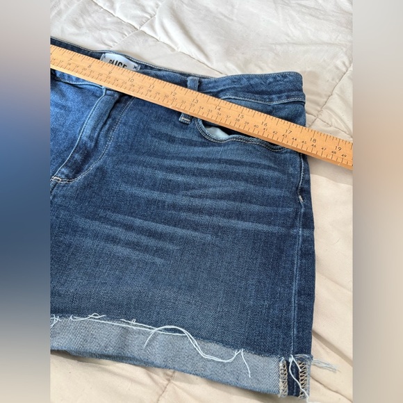 Paige Jimmy Jimmy Jean shorts size 31 mid wash denim cuffed - Picture 10 of 11